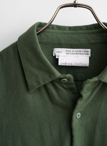 ボタンシャツ フラップポケット 詳細画像 Green 3