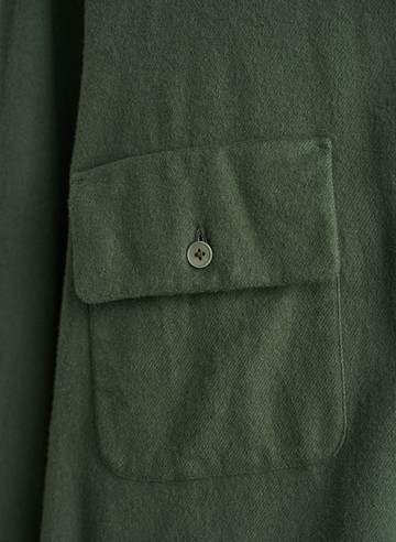 ボタンシャツ フラップポケット 詳細画像 Green 4