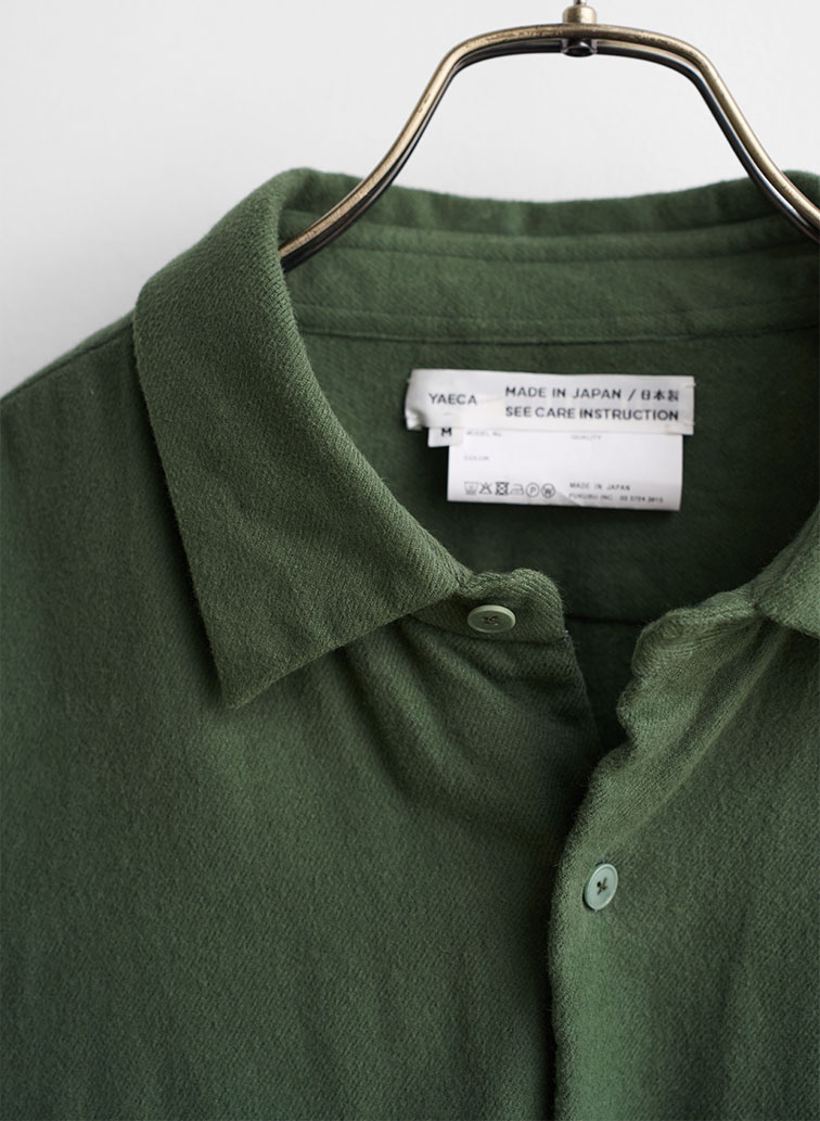ボタンシャツ フラップポケット 詳細画像 Green 3