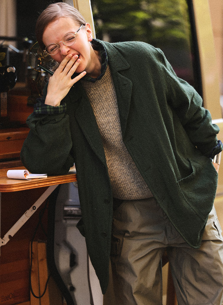 3ボタンジャケット 詳細画像 Green 2