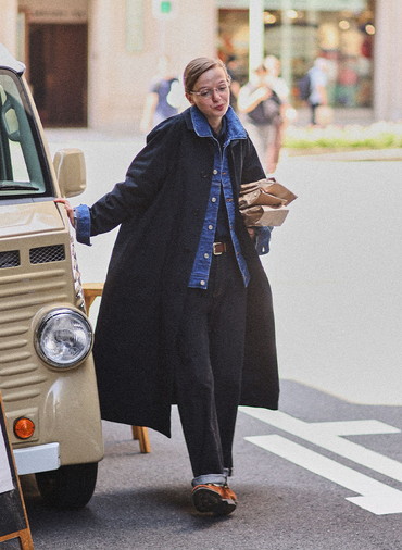 ボタンシャツ　ワイド 詳細画像 Navy 2