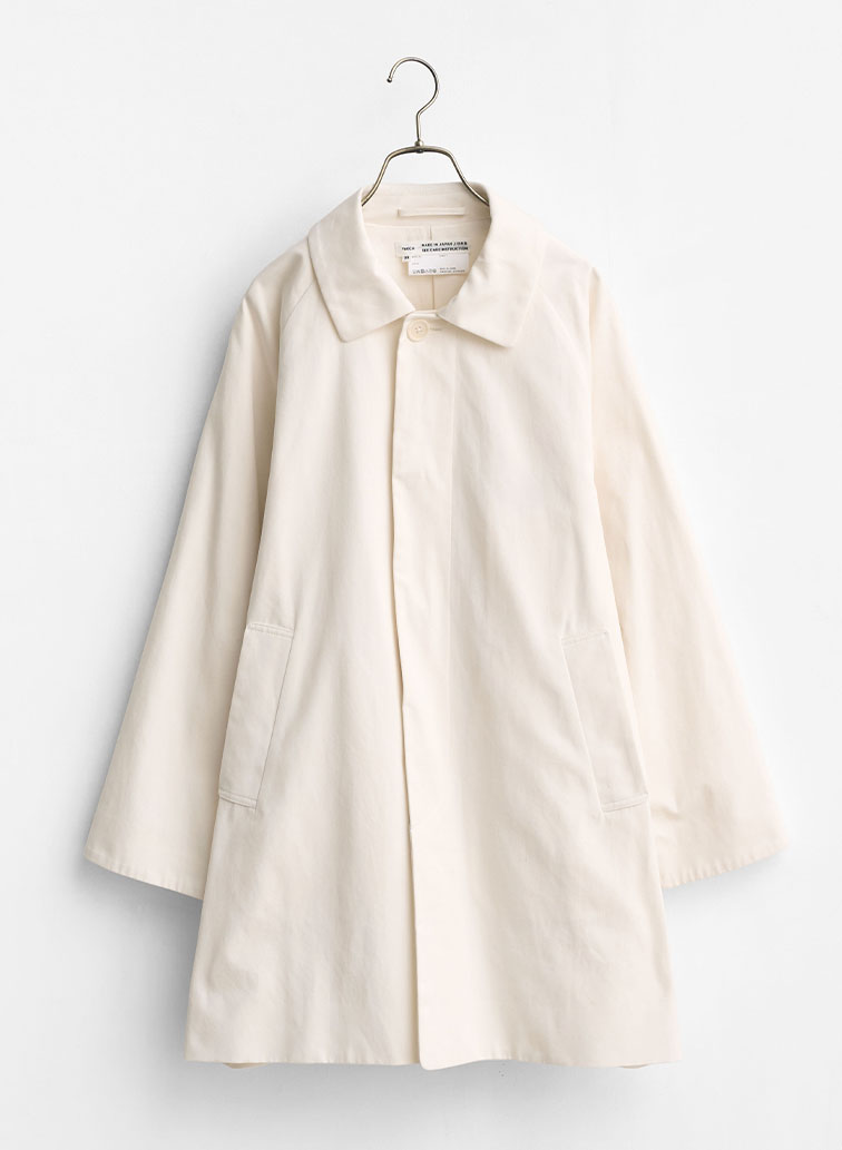 ステンカラーコート ショート 詳細画像 White 1