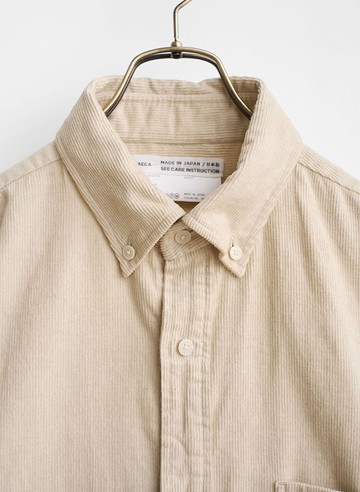 ボタンシャツ　ボタンダウン 詳細画像 Beige 3