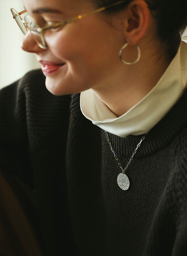 Ancient Memories ネックレス Sun Lion ロングレクタングルチェーン45cm 詳細画像 Silver 2