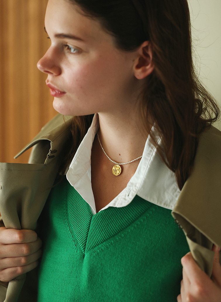 Ancient Memories  パールネックレス Athena/Angel 37cm 詳細画像 Gold 2