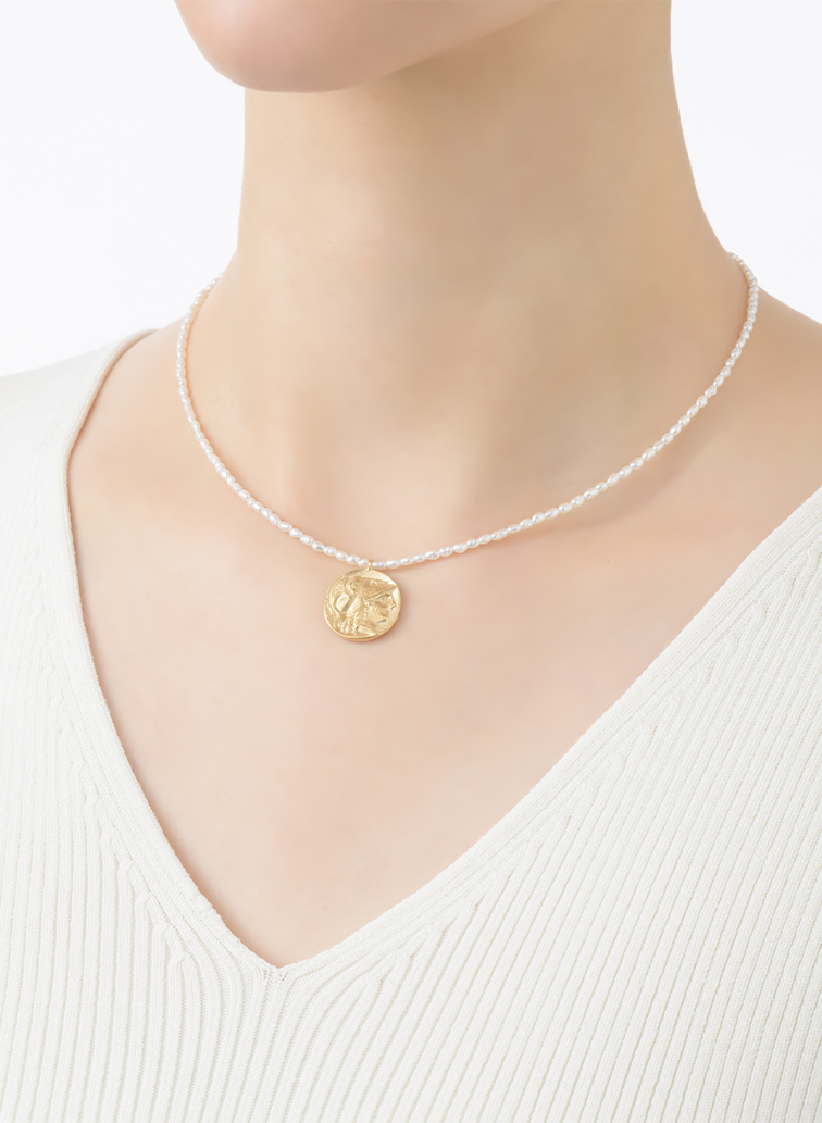 Ancient Memories  パールネックレス Athena/Angel 37cm 詳細画像 Gold 3