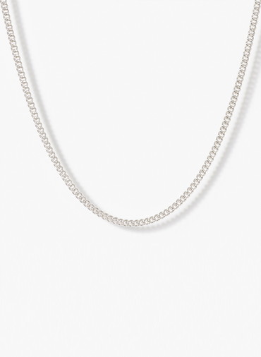 Silent Rain ネックレス カーブチェーン M 37cm 詳細画像 Silver 1