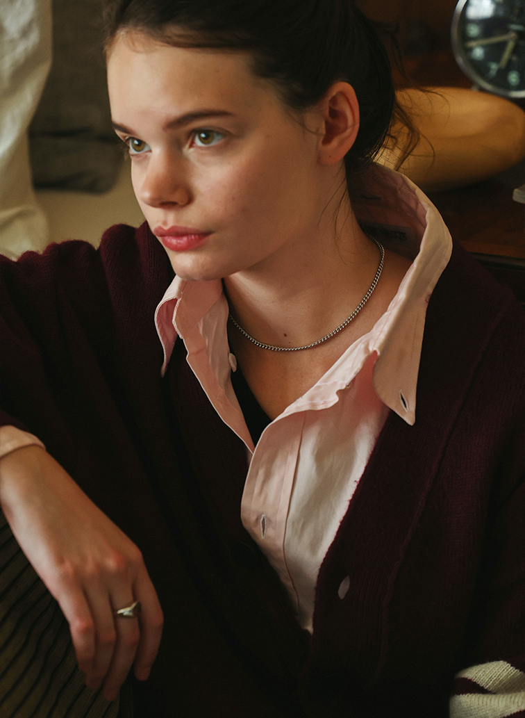 Silent Rain ネックレス カーブチェーン M 37cm 詳細画像 Silver 2