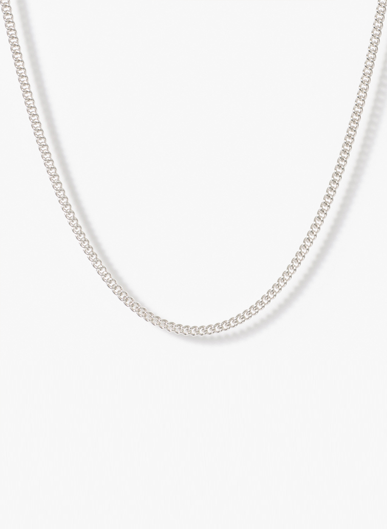 Silent Rain ネックレス カーブチェーン M 37cm 詳細画像 Silver 1