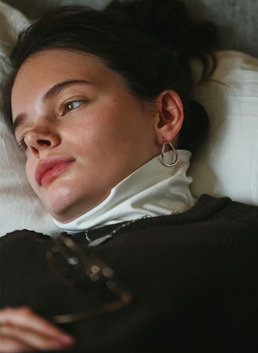 Innocent Light フープピアス ウェーブM 詳細画像 Silver 1