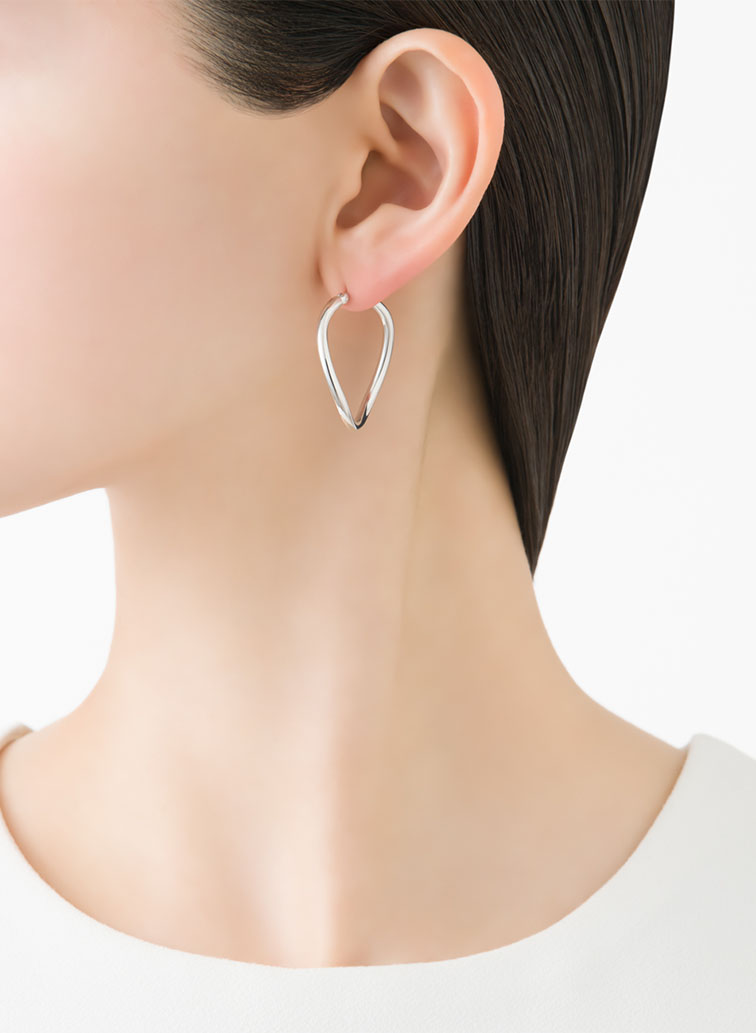 Innocent Light フープピアス ウェーブM 詳細画像 Silver 2