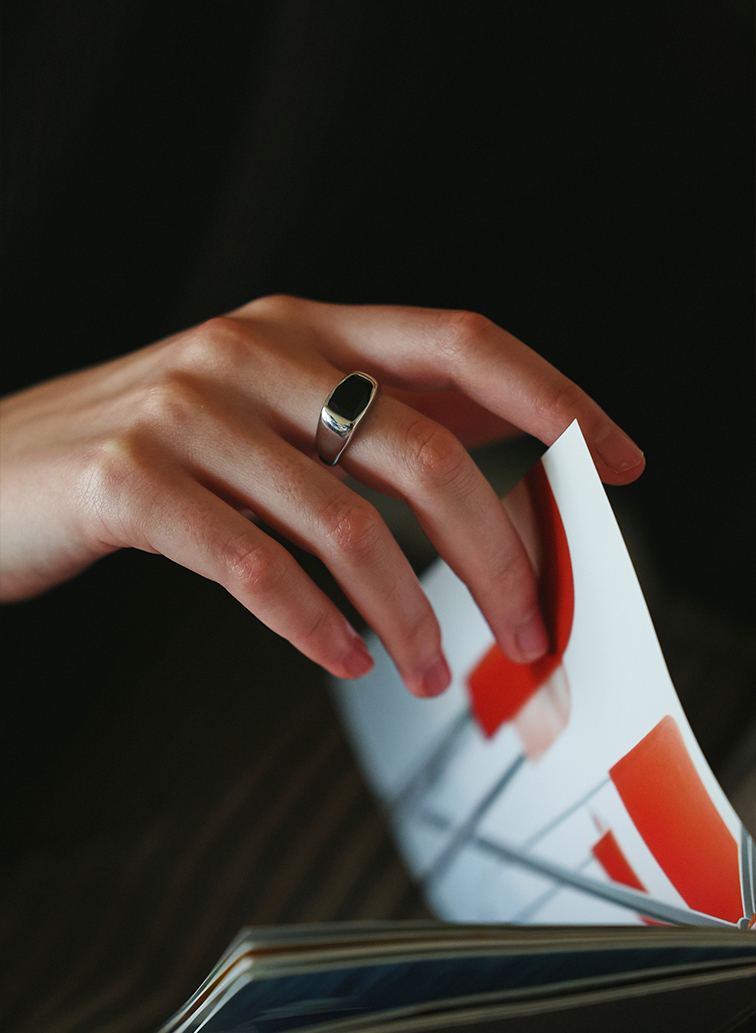 Organic Gems リング ブラックオニキス 詳細画像 Silver 3