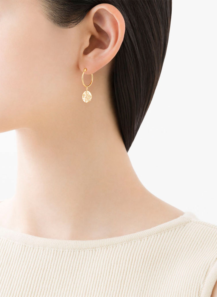 Ancient Memories フープピアス Zeus/Vase 詳細画像 Gold 3