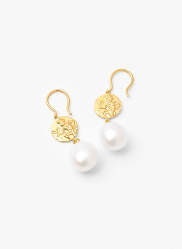 Ancient Memories  ピアス Zeus/Vase×パール 詳細画像 Gold 1