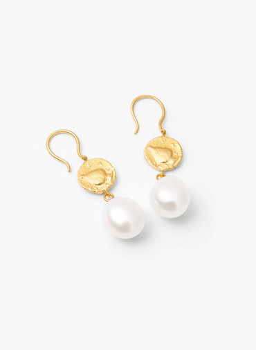 Ancient Memories  ピアス Zeus/Vase×パール 詳細画像 Gold 2