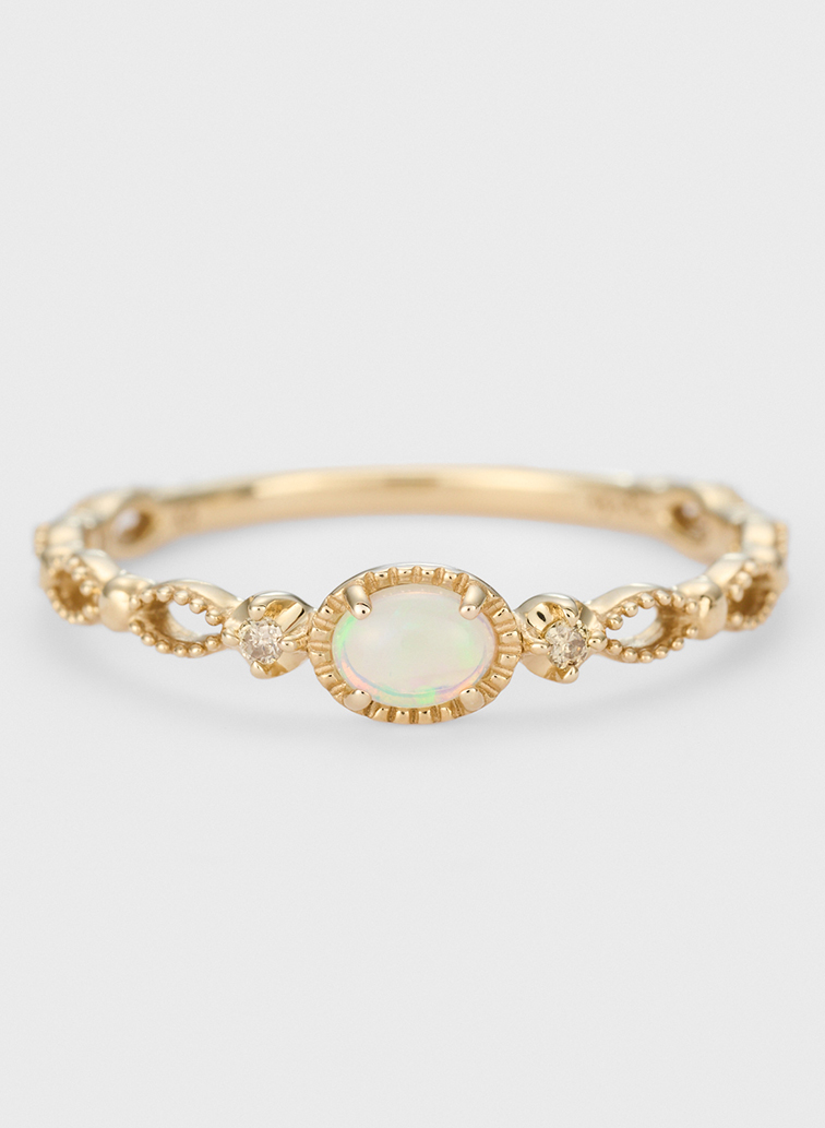 K5オパール／ダイヤモンドリング 詳細画像 White 1