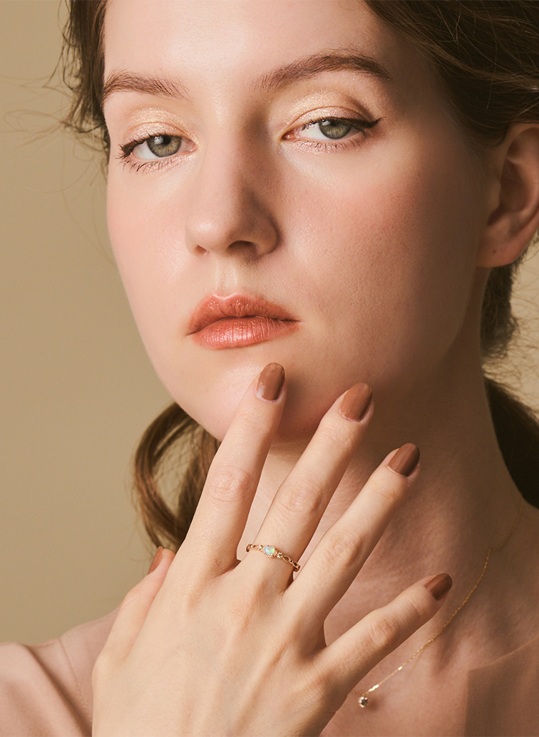 K5オパール／ダイヤモンドリング 詳細画像 White 5