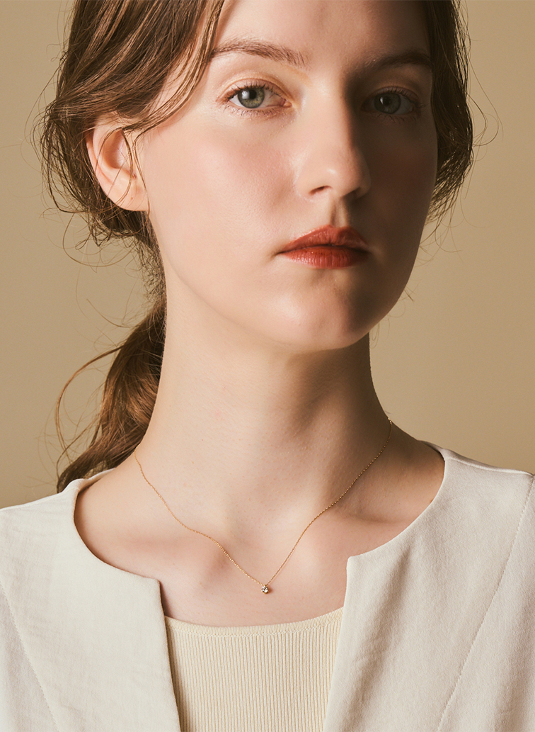 K18ダイヤモンドネックレス(0.1ct) 詳細画像 White 6