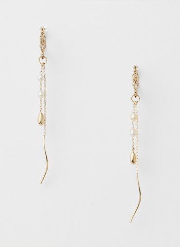 K10アコヤパールピアス 詳細画像 White 1