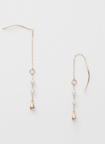 K10アコヤパールピアス 詳細画像 White 2