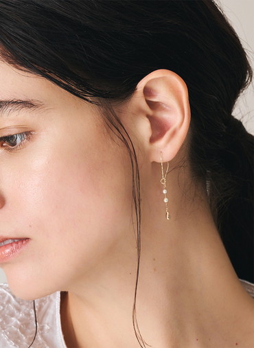 K10アコヤパールピアス 詳細画像 White 3