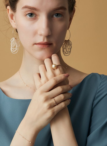 K10パールリング 詳細画像 White 6