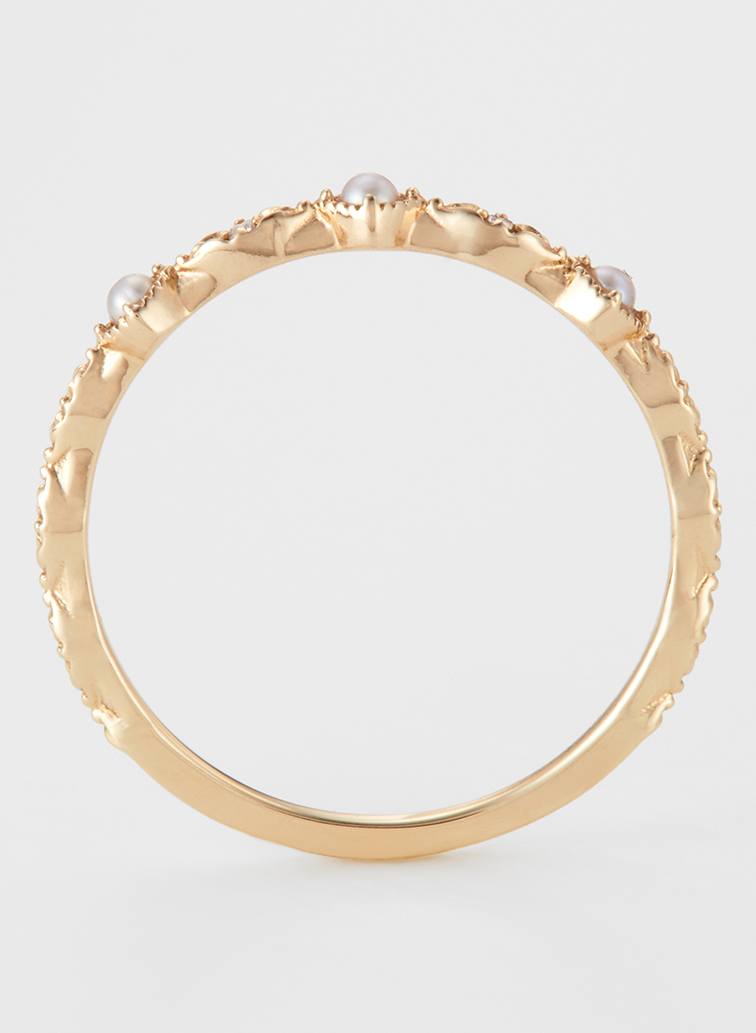 K10パールリング 詳細画像 White 4