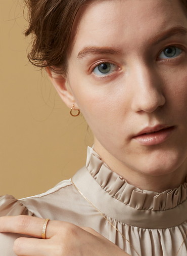 K18フープピアス 詳細画像 Gold 5