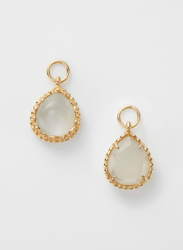 K10マルチストーンピアスチャーム 詳細画像 White 2