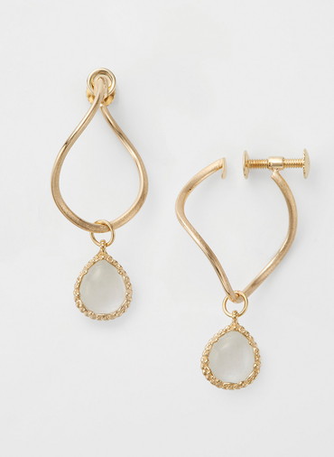 K10マルチストーンピアスチャーム 詳細画像 White 3