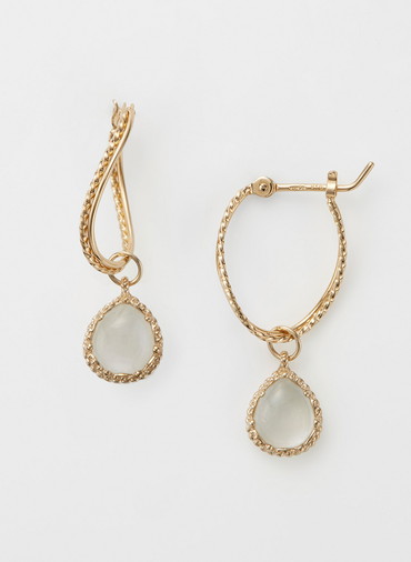 K10マルチストーンピアスチャーム 詳細画像 White 4