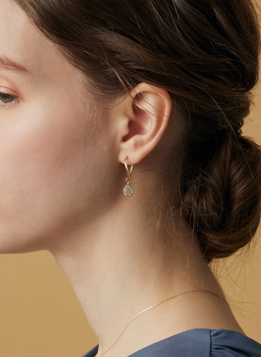 K10マルチストーンピアスチャーム 詳細画像 White 6