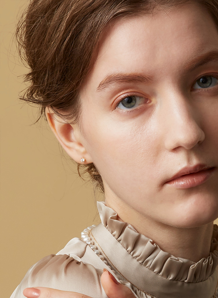 K18ダイヤモンドピアス（0.1ct） 詳細画像 White 9