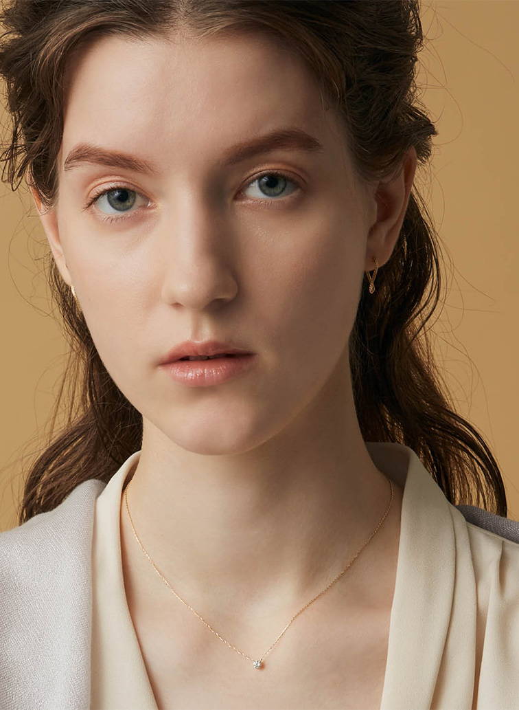 K18ダイヤモンドネックレス（0.2ct） 詳細画像 White 5