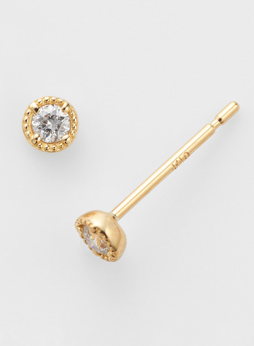 K18ダイヤモンドピアス（0.04ct） 詳細画像 White 1