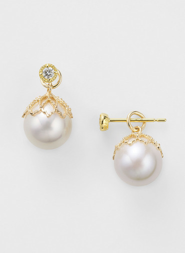 K18ダイヤモンドピアス（0.04ct） 詳細画像 White 2