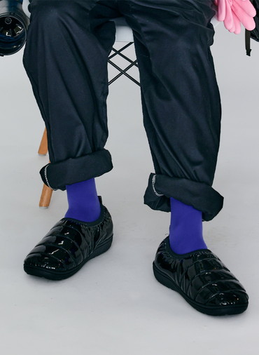 SUBU DOTS VAMP ENAMEL BLACK  詳細画像 Black 1