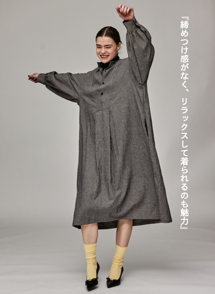 【毎日使いたくなる】フロントヨークワンピース【CAPSULE COLLECTION】 詳細画像 Beige 2