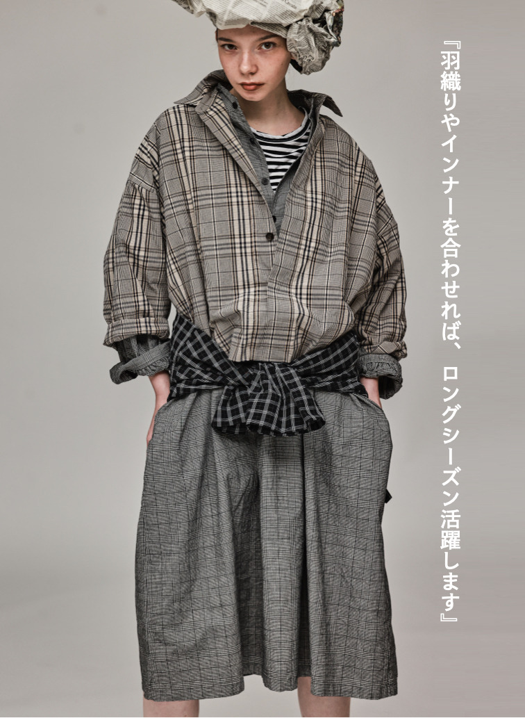 【一枚でも重ね着でも】フロントヨークワンピース【CAPSULE COLLECTION】 詳細画像 Gray 5