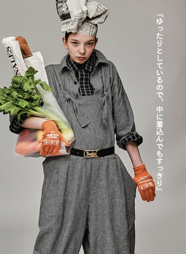 【着回し力抜群】クロスバックオーバーオール【CAPSULE COLLECTION】 詳細画像 White 5