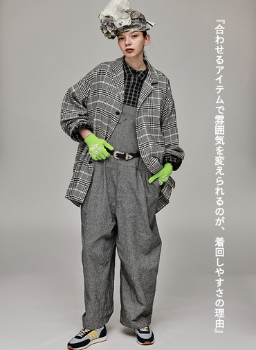 【着回し力抜群】クロスバックオーバーオール【CAPSULE COLLECTION】 詳細画像 White 8