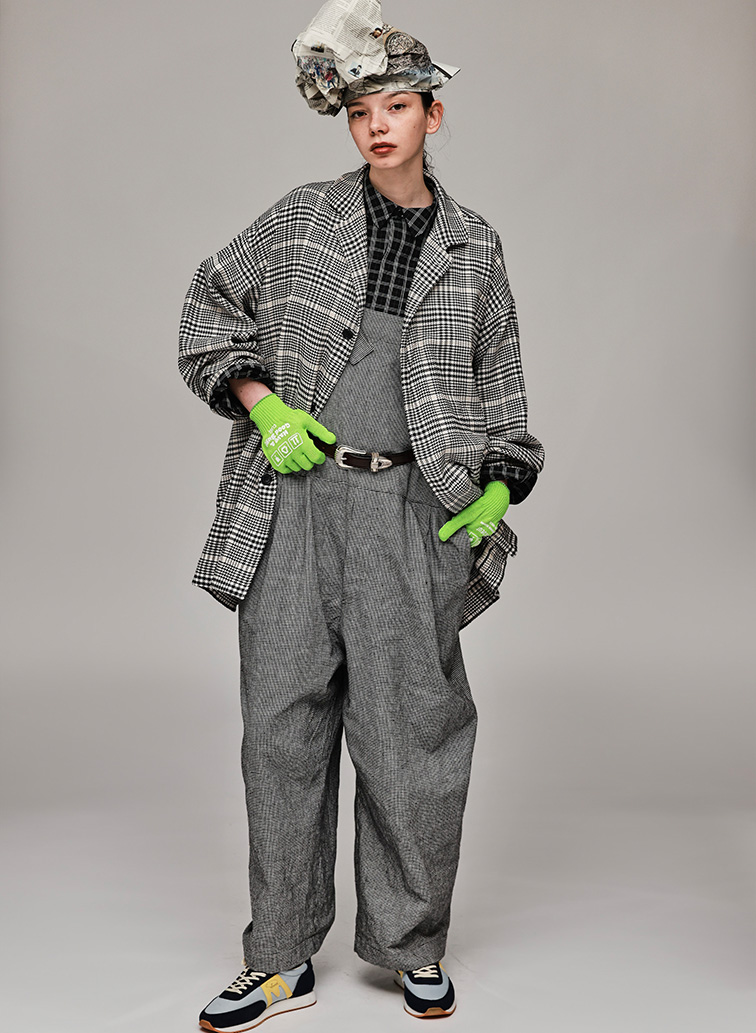 グラム　切り返しパッチオーバーオール クロスバックオーバーオール｜CLUÉL Have a Good Buy!｜ファッション