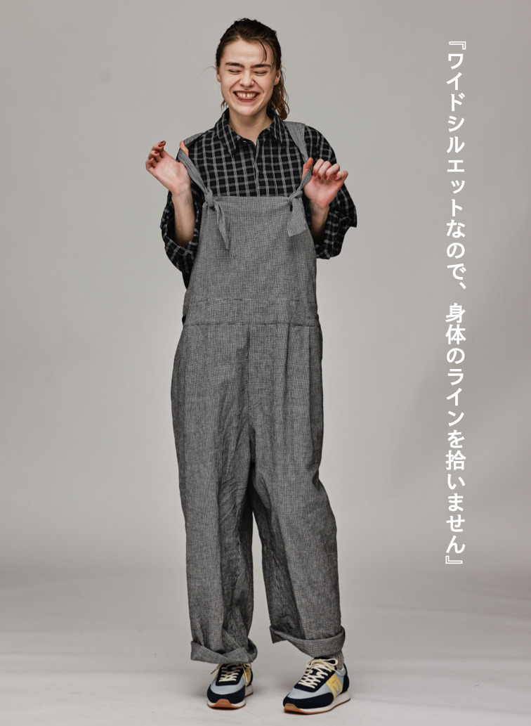 【着回し力抜群】クロスバックオーバーオール【CAPSULE COLLECTION】 詳細画像 White 2