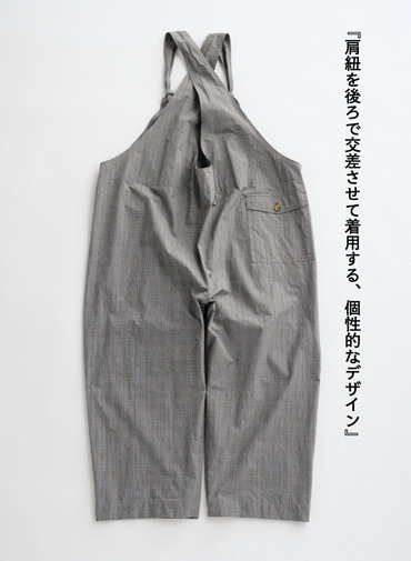 【編集部の人気No.1】クロスバックオーバーオール【CAPSULE COLLECTION】 詳細画像 Gray 2
