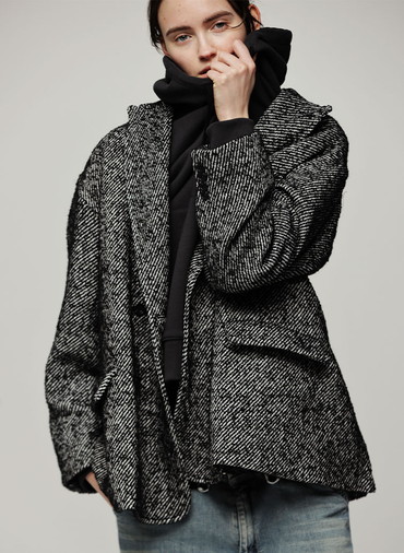 Double Breasted Over Fit JK 詳細画像 Black 1