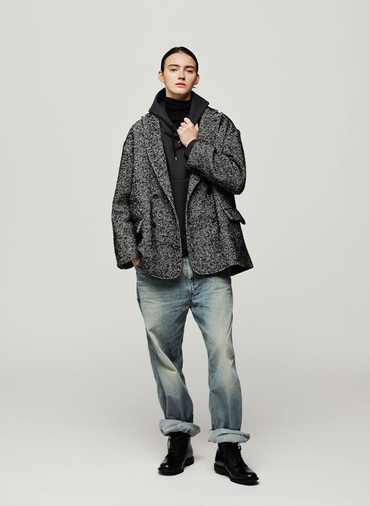 Double Breasted Over Fit JK 詳細画像 Black 3