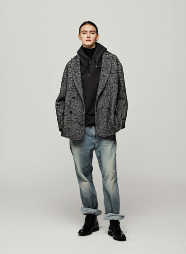 Double Breasted Over Fit JK 詳細画像 Black 4