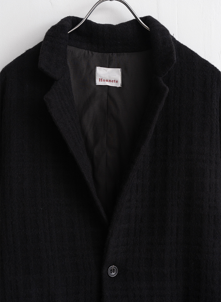 Short Coat Jacket Shadow Check 詳細画像 Black 3