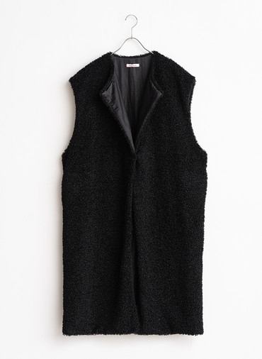 Boa Long Vest 詳細画像 Black 1