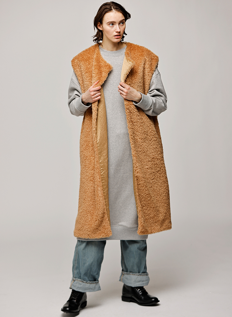 Boa Long Vest 詳細画像 Camel 3